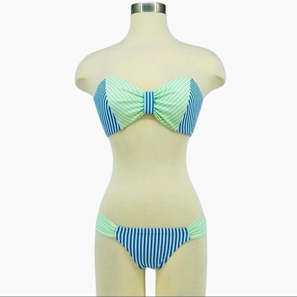 VICTORIA’S SECRET Geometric Striped Bikini - Picture 1 of 7